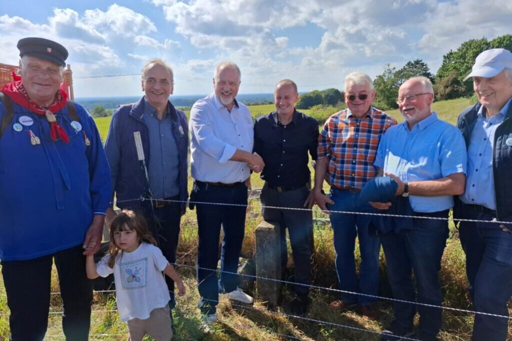 Schnadgang 2025, in der Nähe von Burg Hülshoff